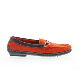T.B. Phelps Mens Wool Horse Bit Orange Shoes (NWT)